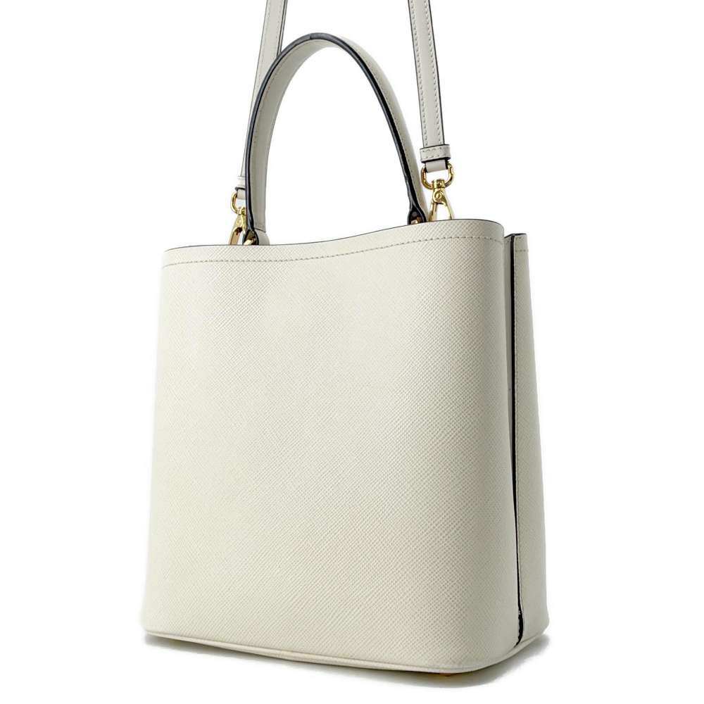 Prada Panier 2Wayshoulder Luxury Handbag Leather White Shoulder Bag