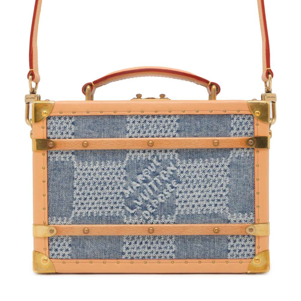 Louis Vuitton Handle Trunk BeigeN40626 ・Denim Damier Handbag