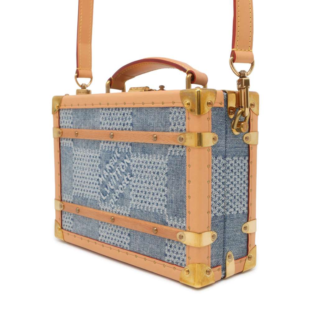 Louis Vuitton Handle Trunk BeigeN40626 ・Denim Damier Handbag