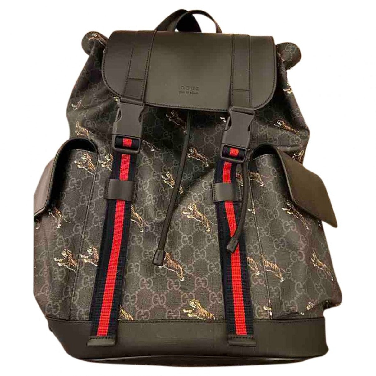 Gucci mesh black cloth bag