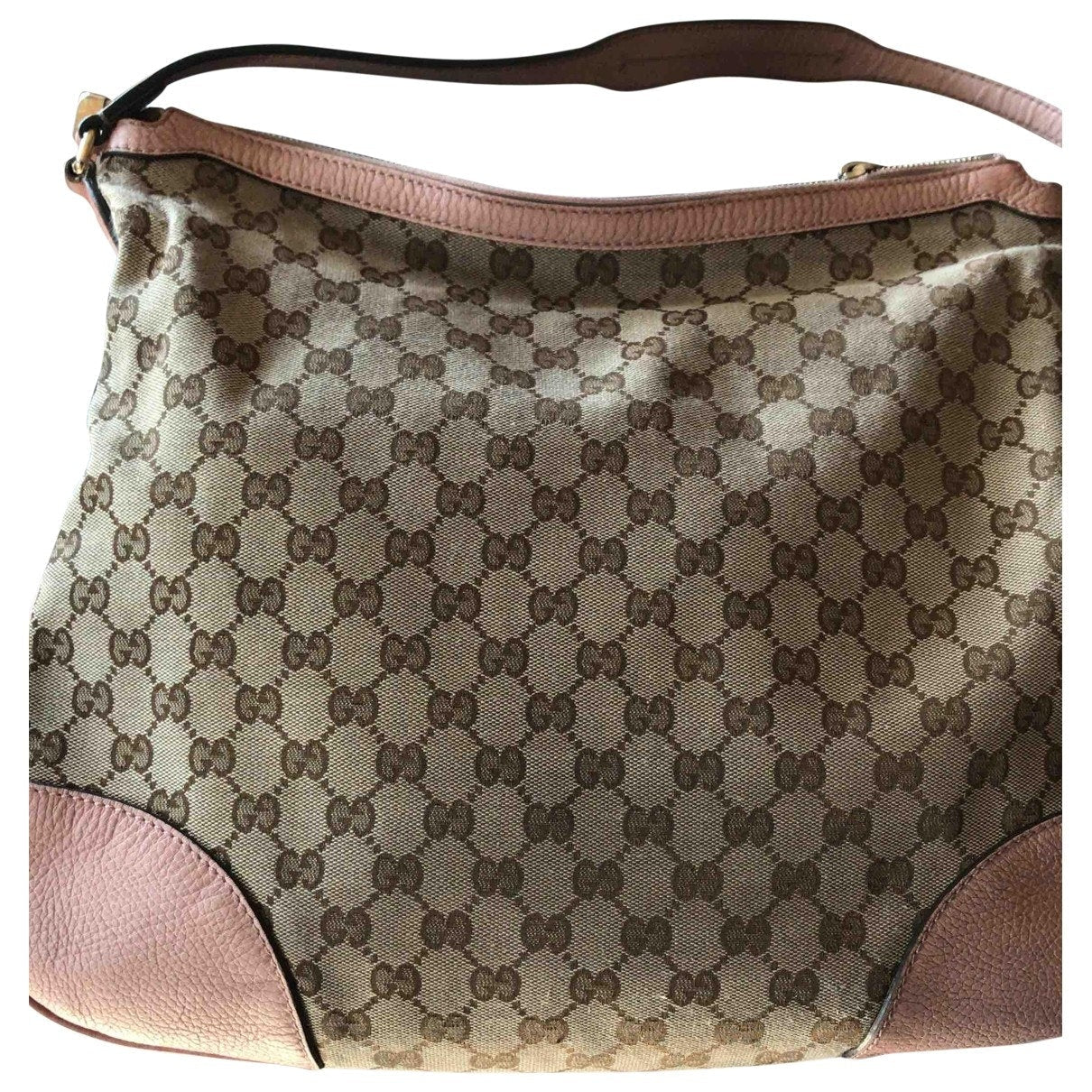 Gucci pink cloth handbag
