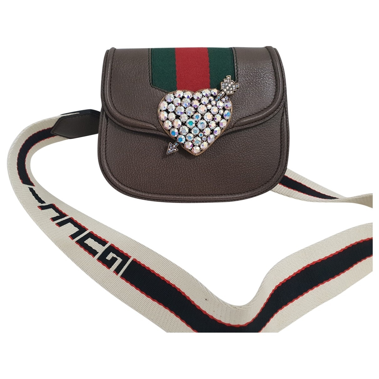 Gucci guccitotem brown leather handbag