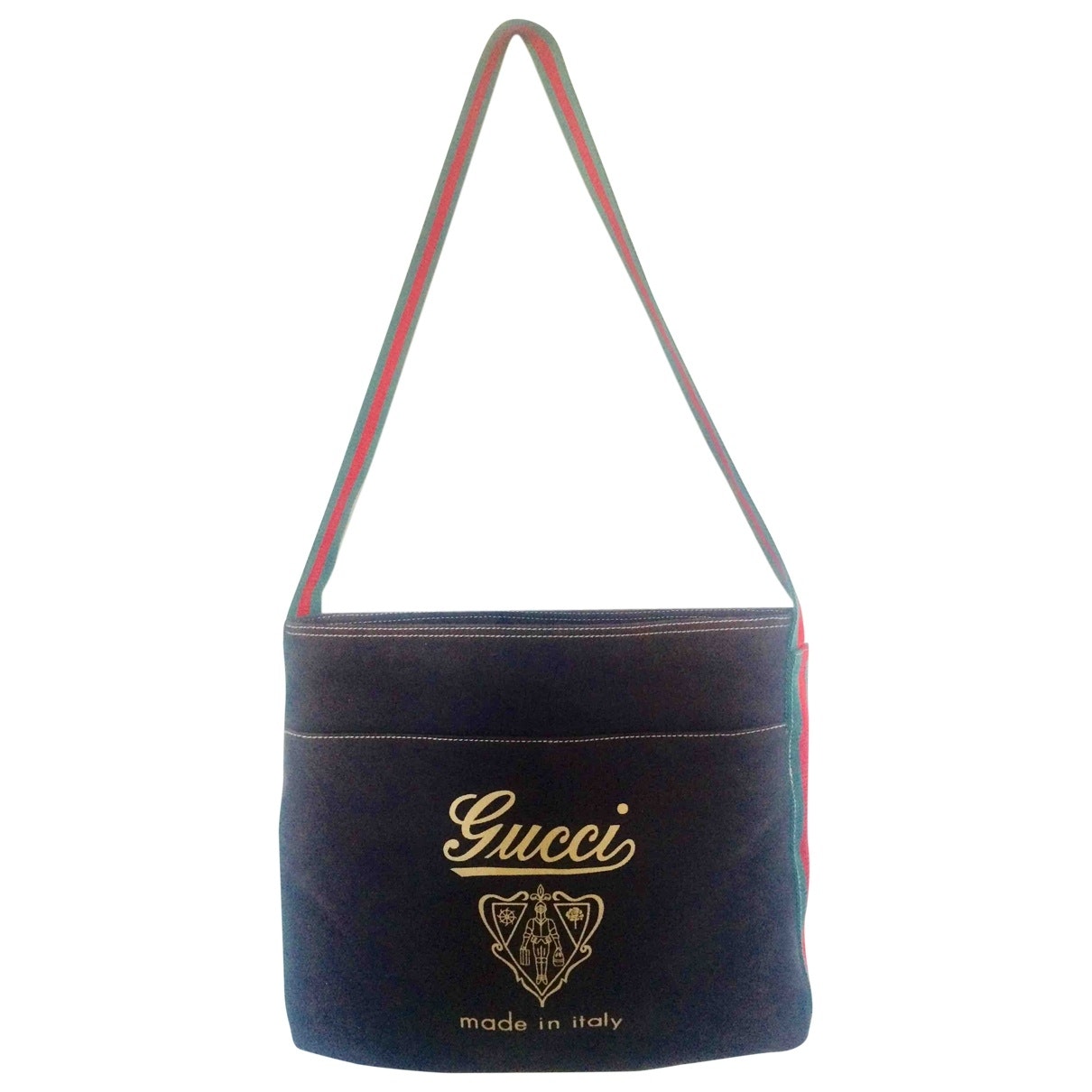 Gucci brown cloth handbag
