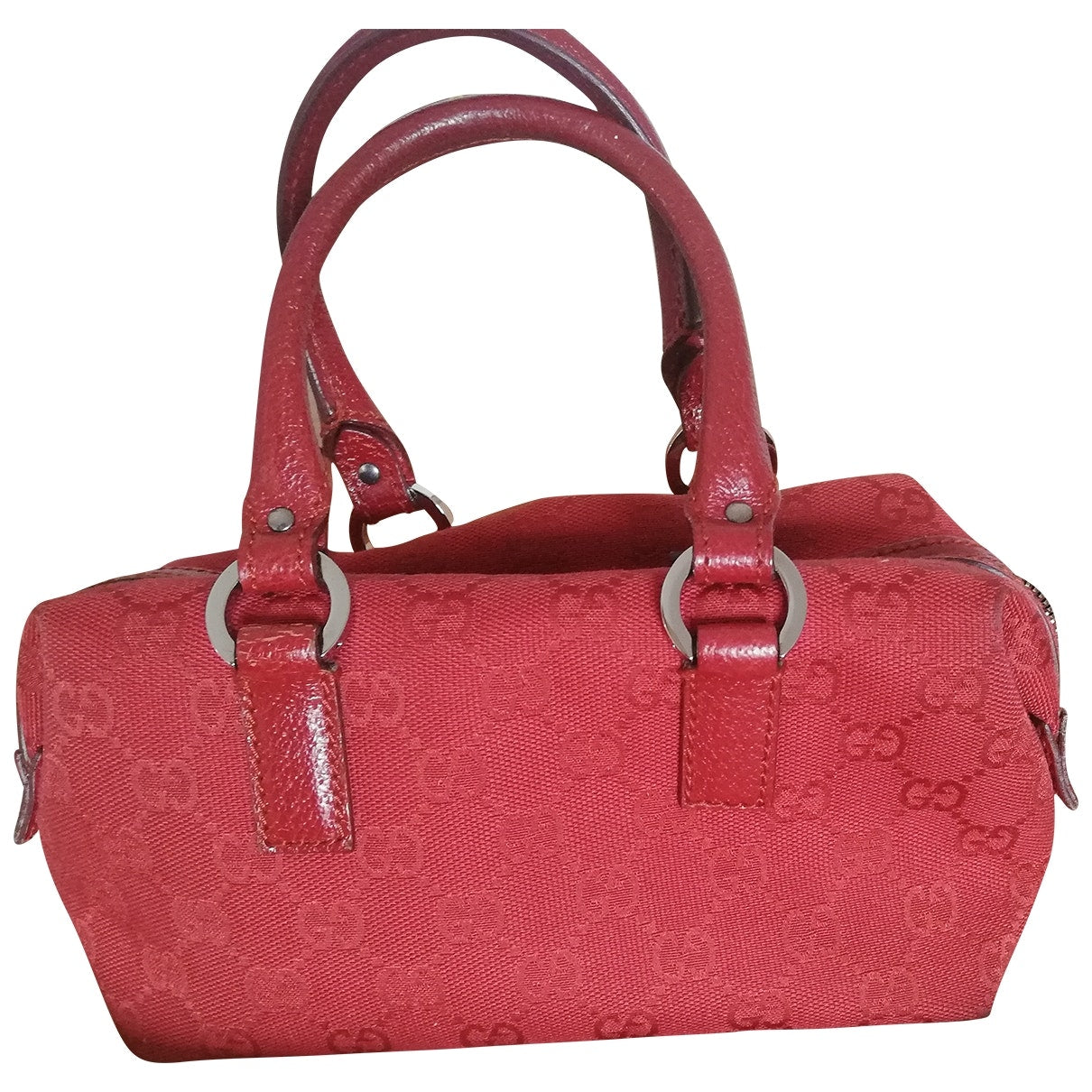 Gucci burgundy cloth handbag