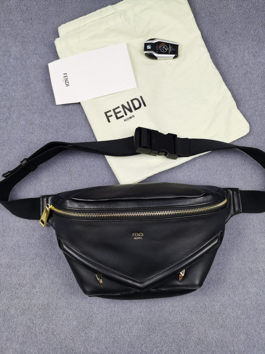 Fendi Top QualityTop Quality Little Monster Black FF Accessory 79In20Cm Ff