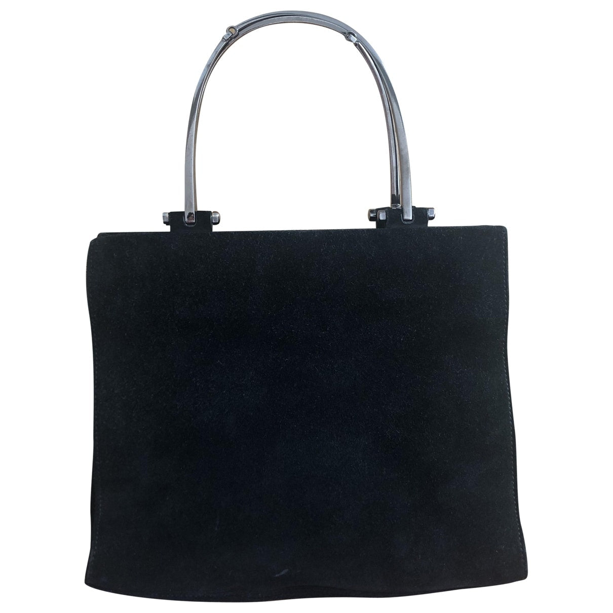 Gucci black suede handbag