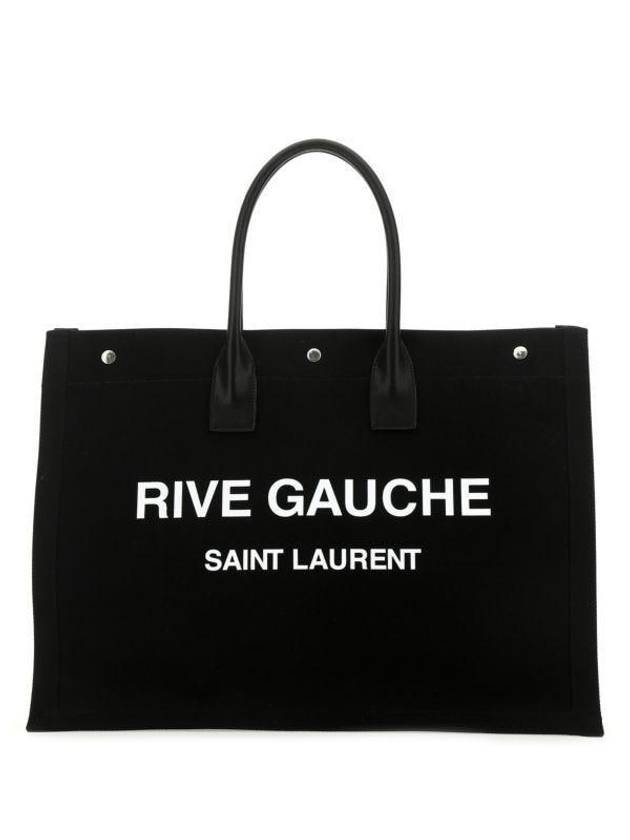 YSL Saint Laurent Luxury Trending Rive Gauche Lino Legend Tote Bag Black Large
