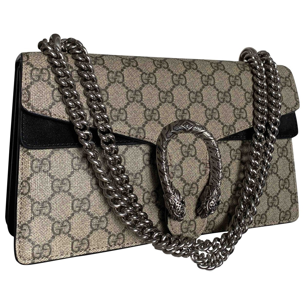 Gucci dionysus black cloth handbag
