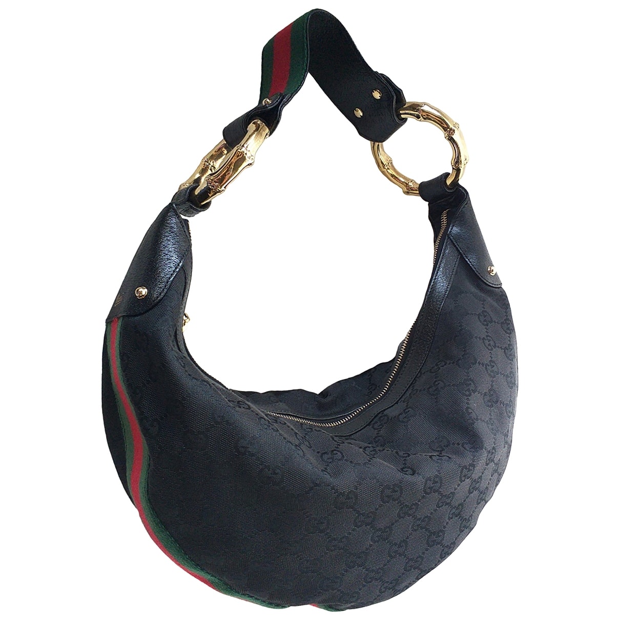 Gucci black cloth handbag