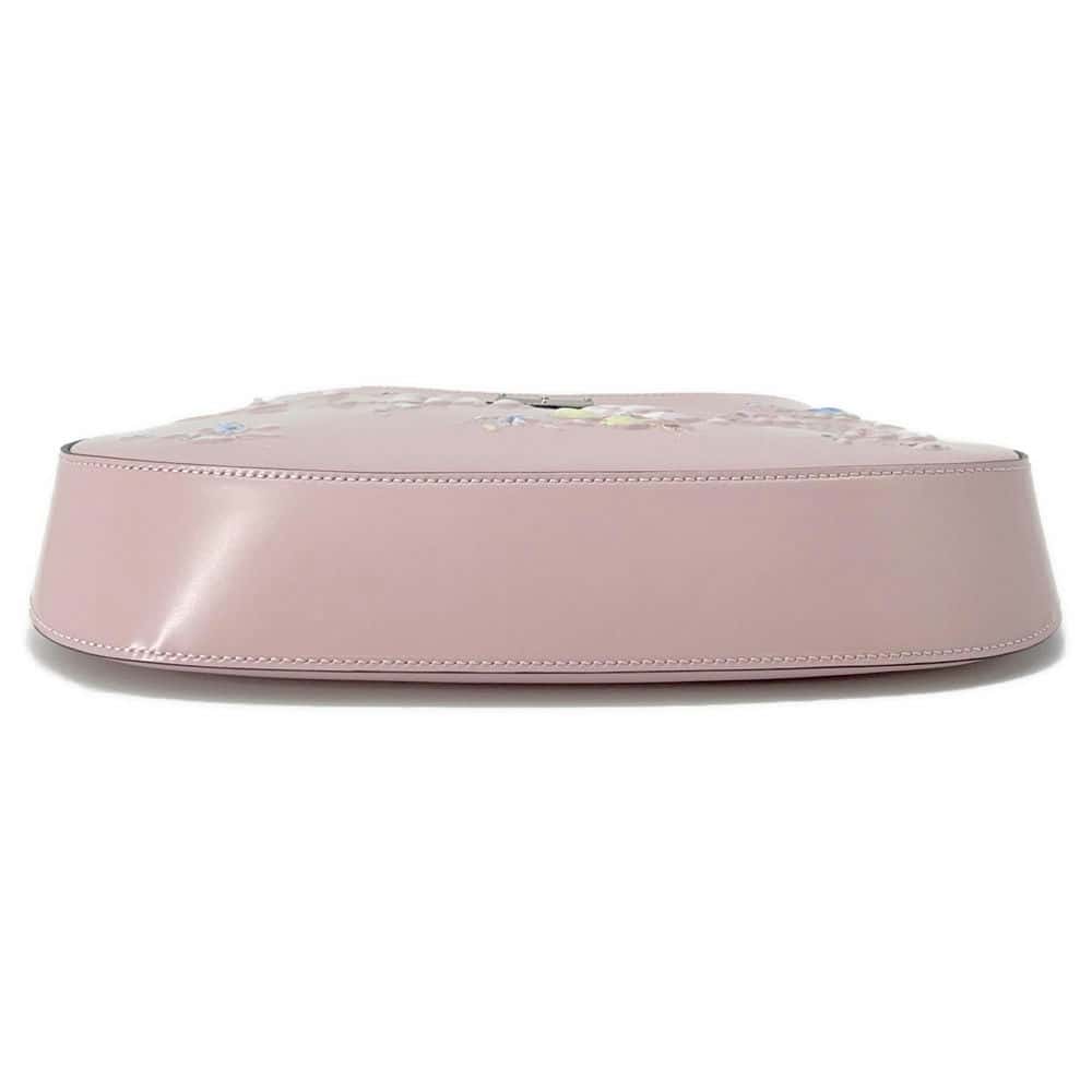 Prada Cleo Shoulder Brushedleather Luxury Handbag Pink Shoulder Bag