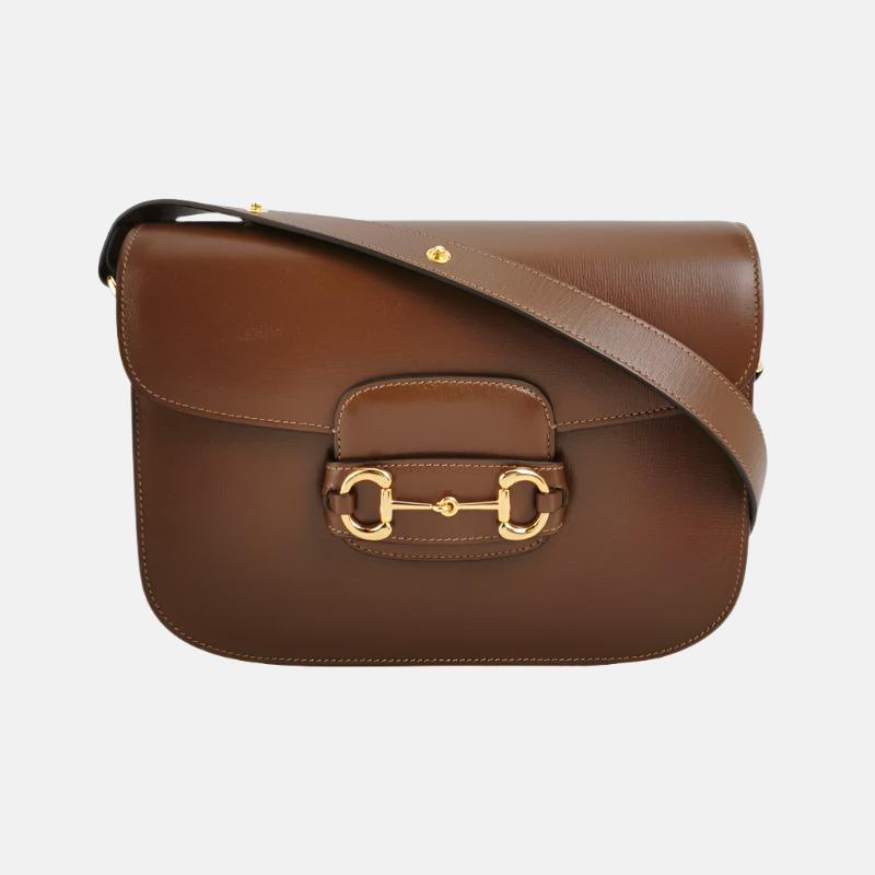 Gucci Horsebit Caramel Leather Brown Small Shoulder Bag Leather 6