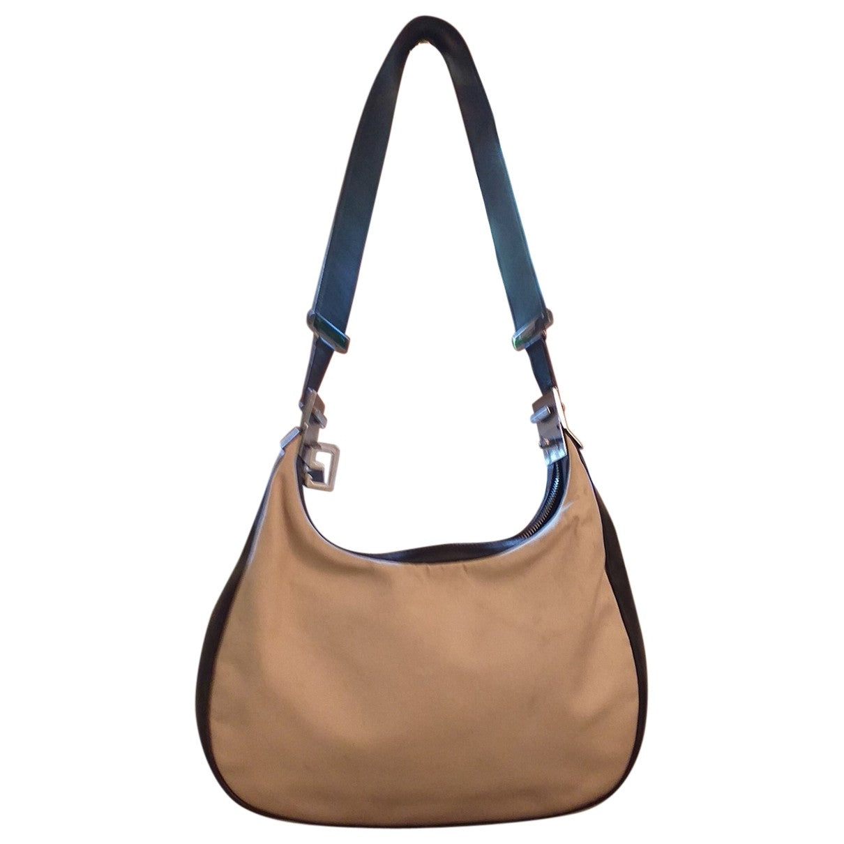 Gucci beige cotton handbag