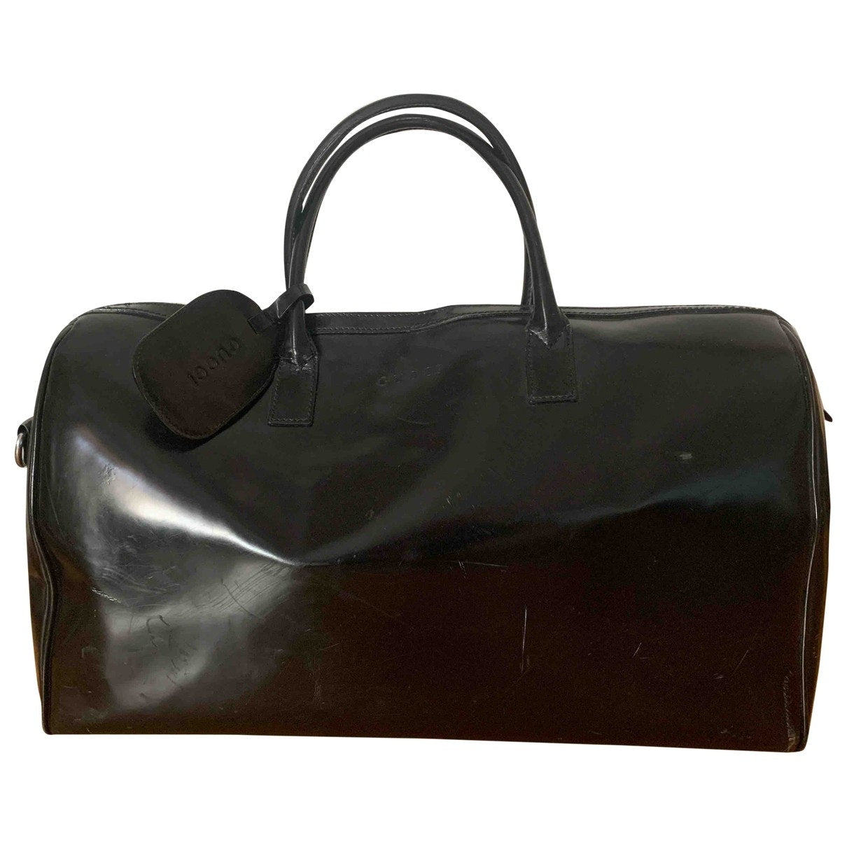 Gucci black patent leather bag