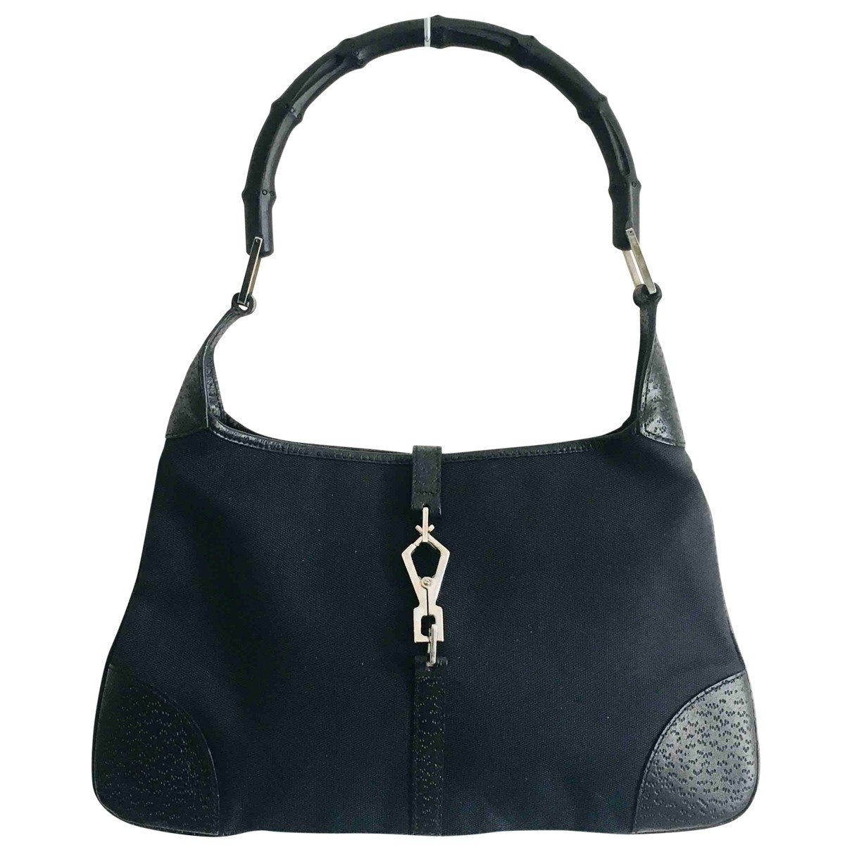 Gucci jackie black cloth handbag