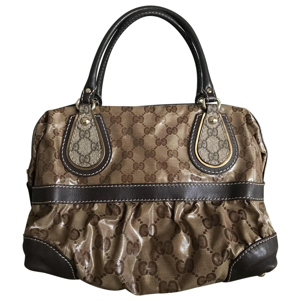 Gucci beige cloth handbag
