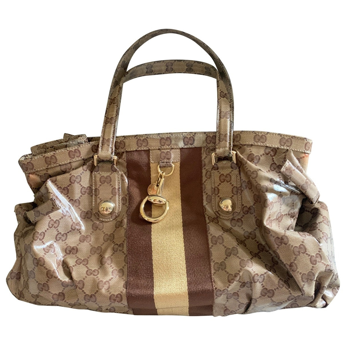 Gucci beige cloth handbag