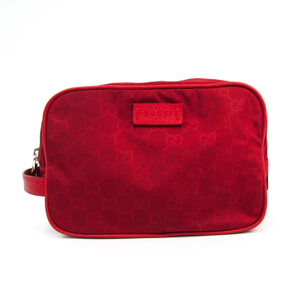 Gucci red cloth clutch bag