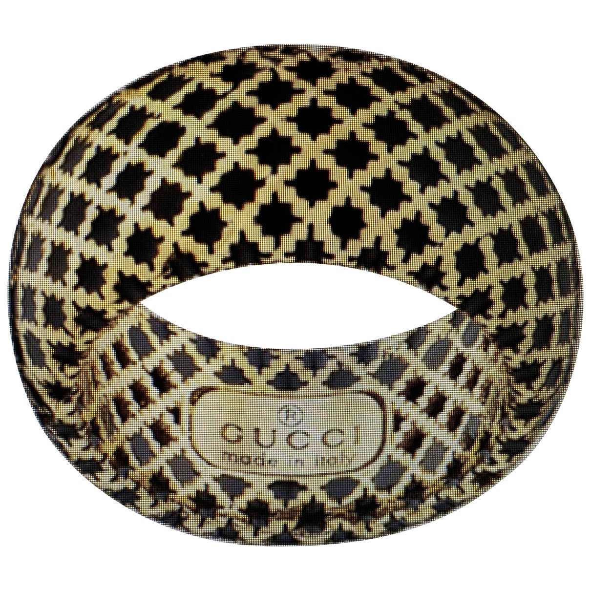Gucci black yellow gold rings