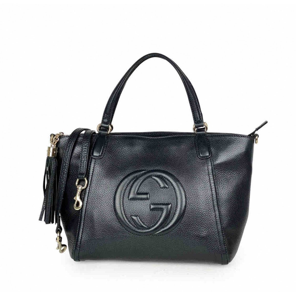 Gucci soho black leather handbag