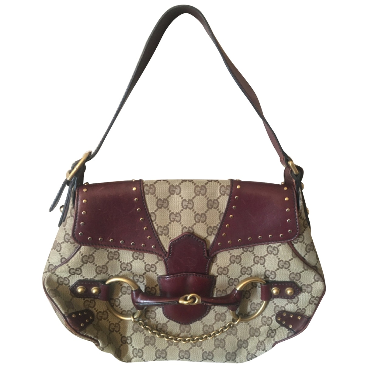 Gucci beige cloth handbag