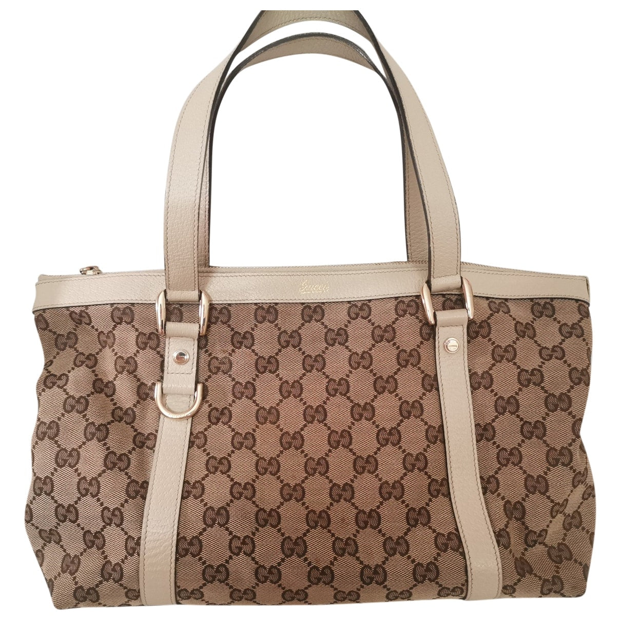 Gucci pelham beige cloth handbag