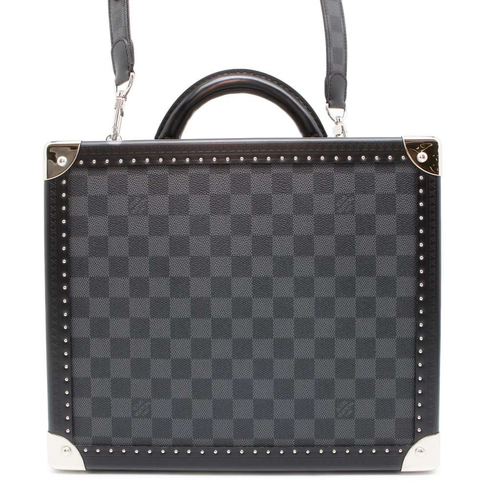 Louis Vuitton Cotteville 2WAY Trunk SPO Graphite Damier Noir Handbag