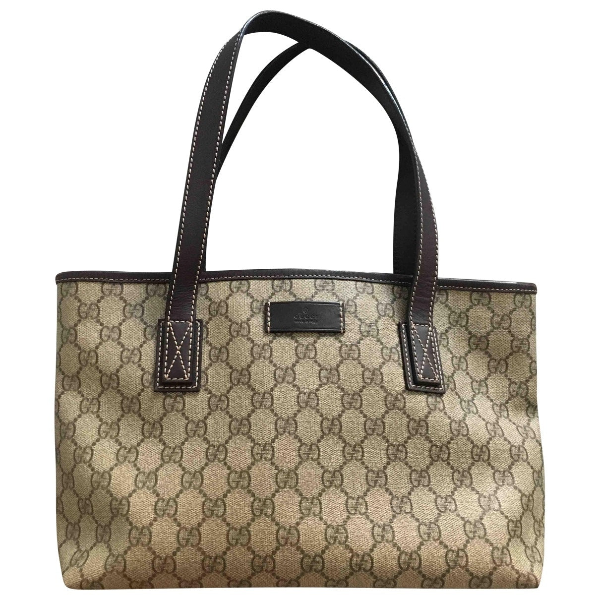 Gucci beige cloth handbag