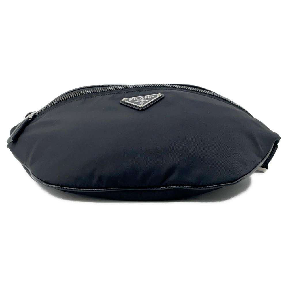 Prada Re Crossbody Bag Leather Nylon Black