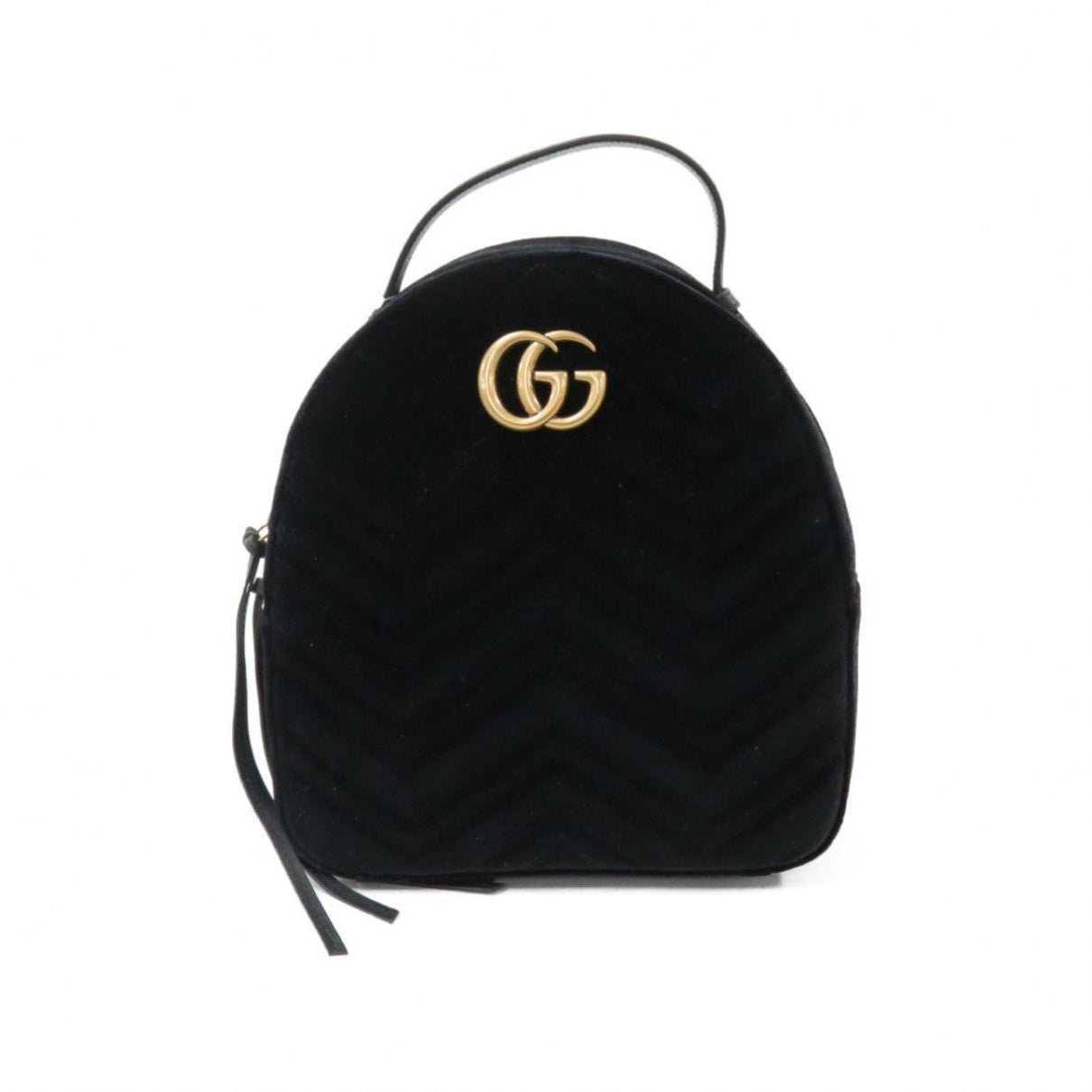 Gucci marmont black velvet backpacks