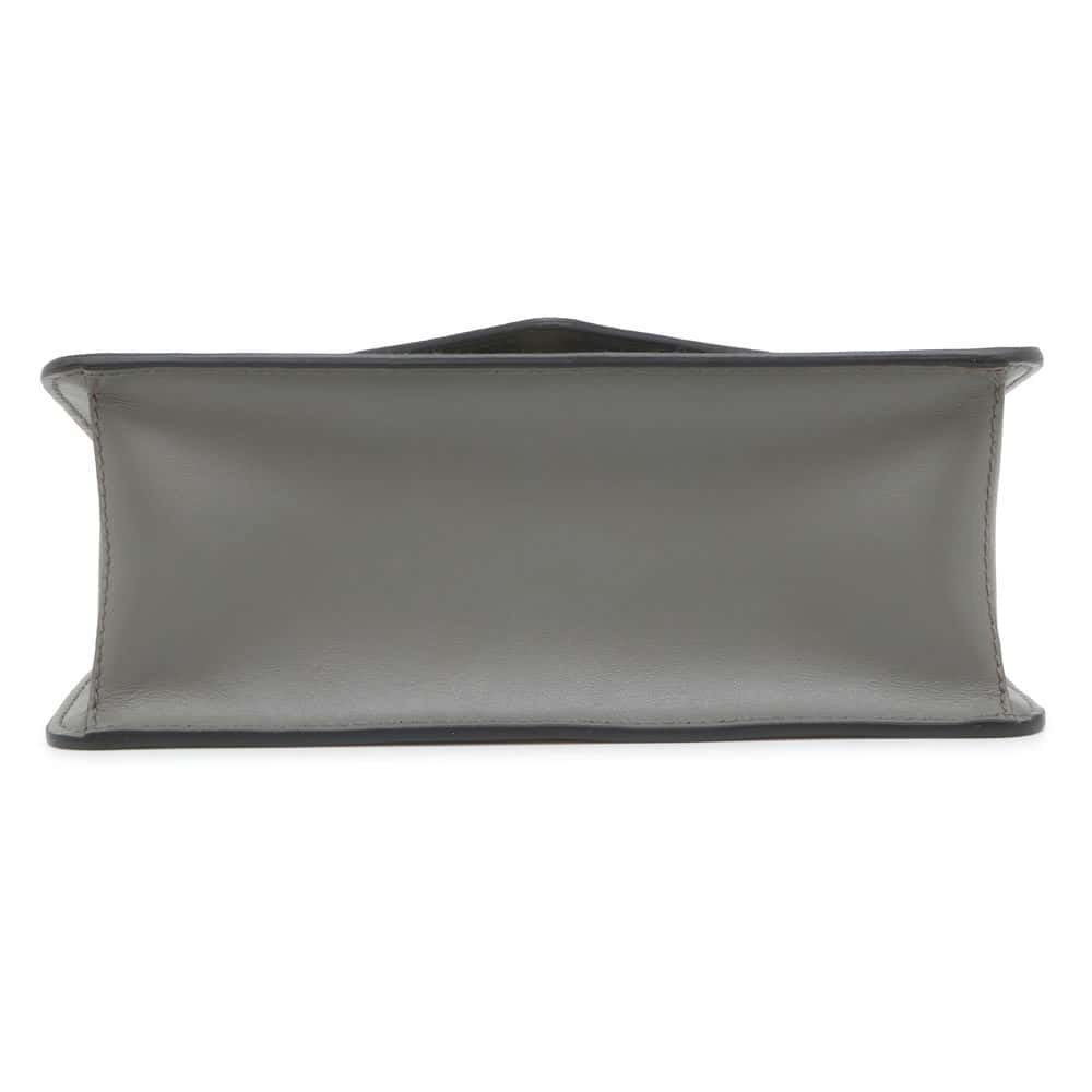 Prada Chainshoulder Bag Leatherleather Saffiano Gray
