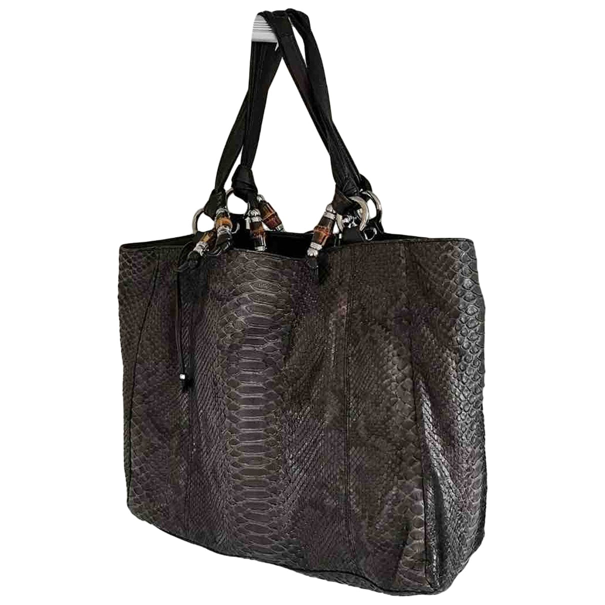 Gucci brown python handbag