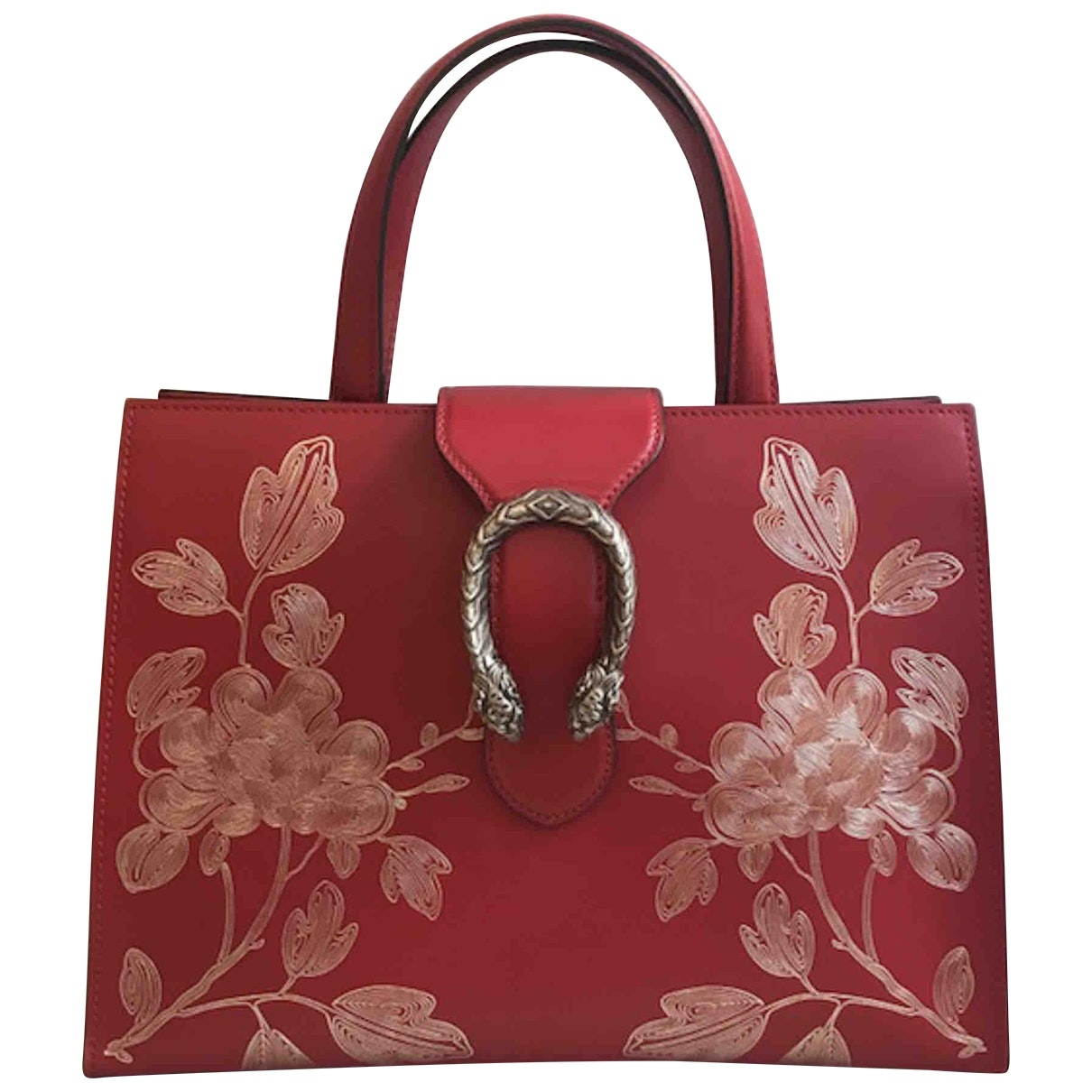 Gucci dionysus red leather handbag
