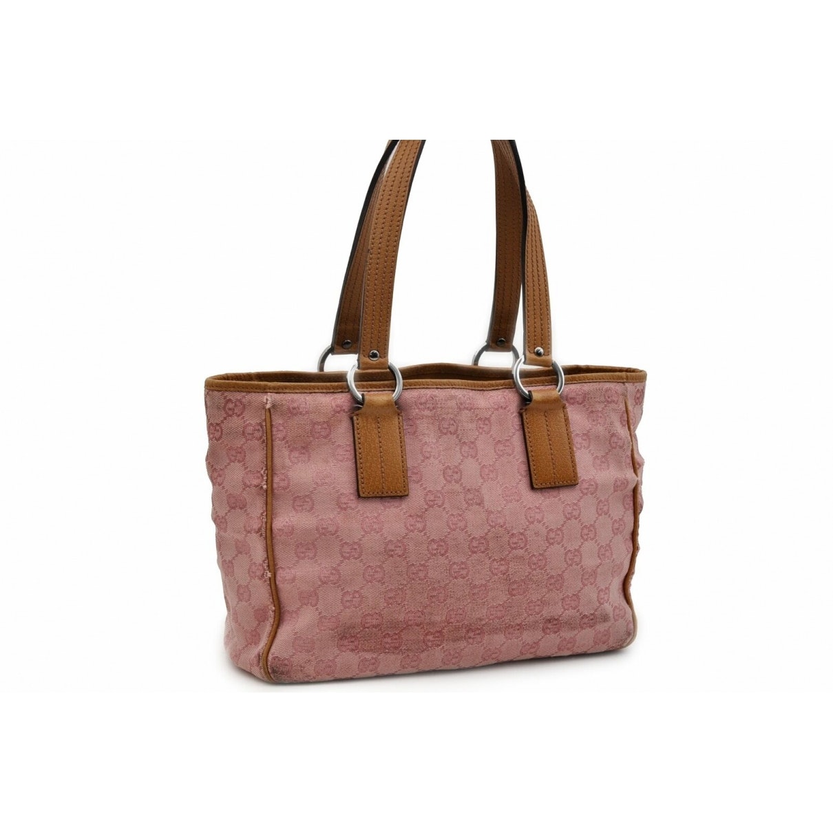 Gucci pink cloth handbag