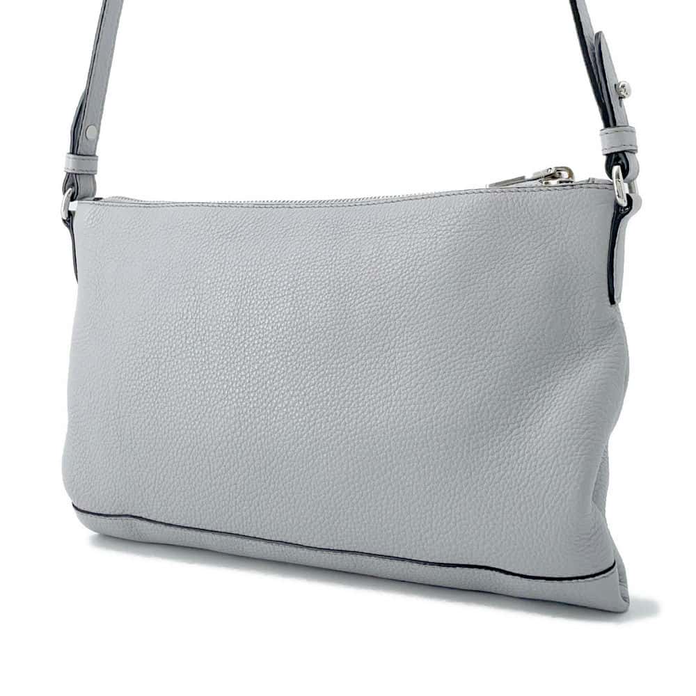 Prada Shoulder Bag Light Leather Gray