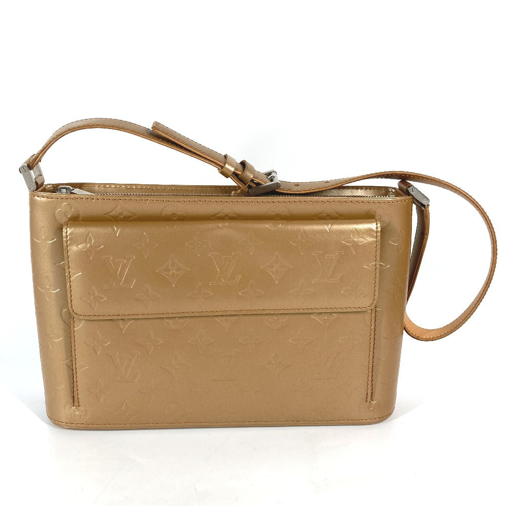 Louis Vuitton M55127 mat Alston Monogram Leather Gold Shoulder Bag