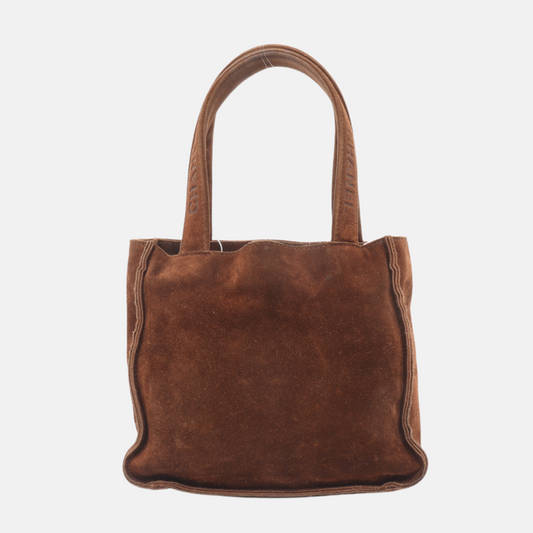 Chanel Suede Brown Tote Bag