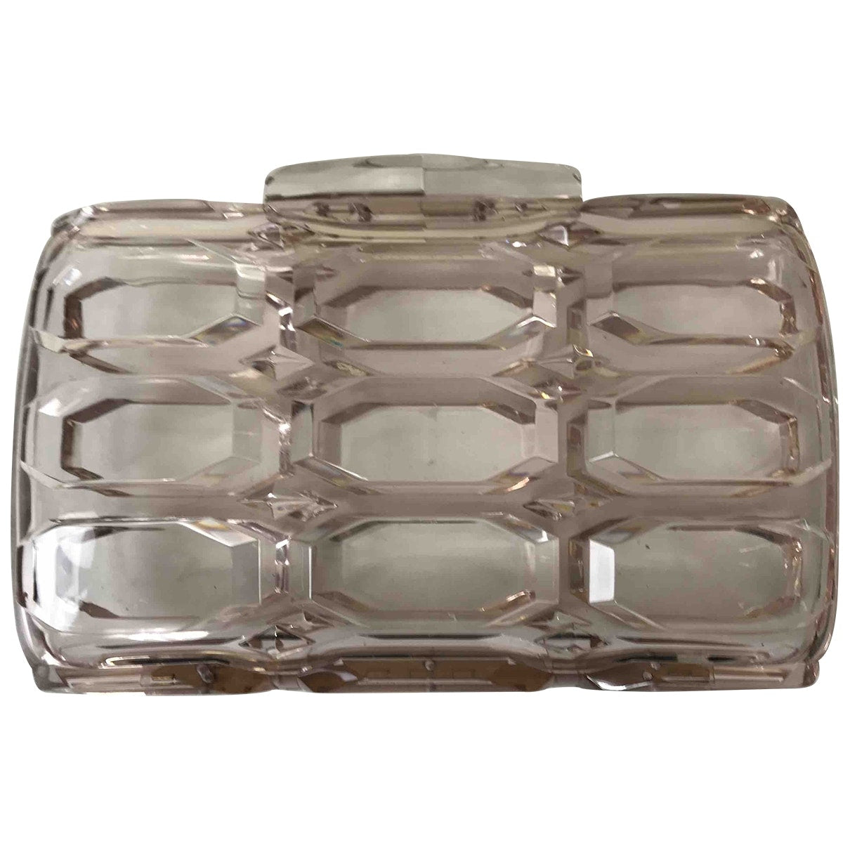 Gucci white plastic clutch bag