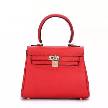 Hermes Luxury Kelly Cm Togo Bag Leather Red Travel Bag