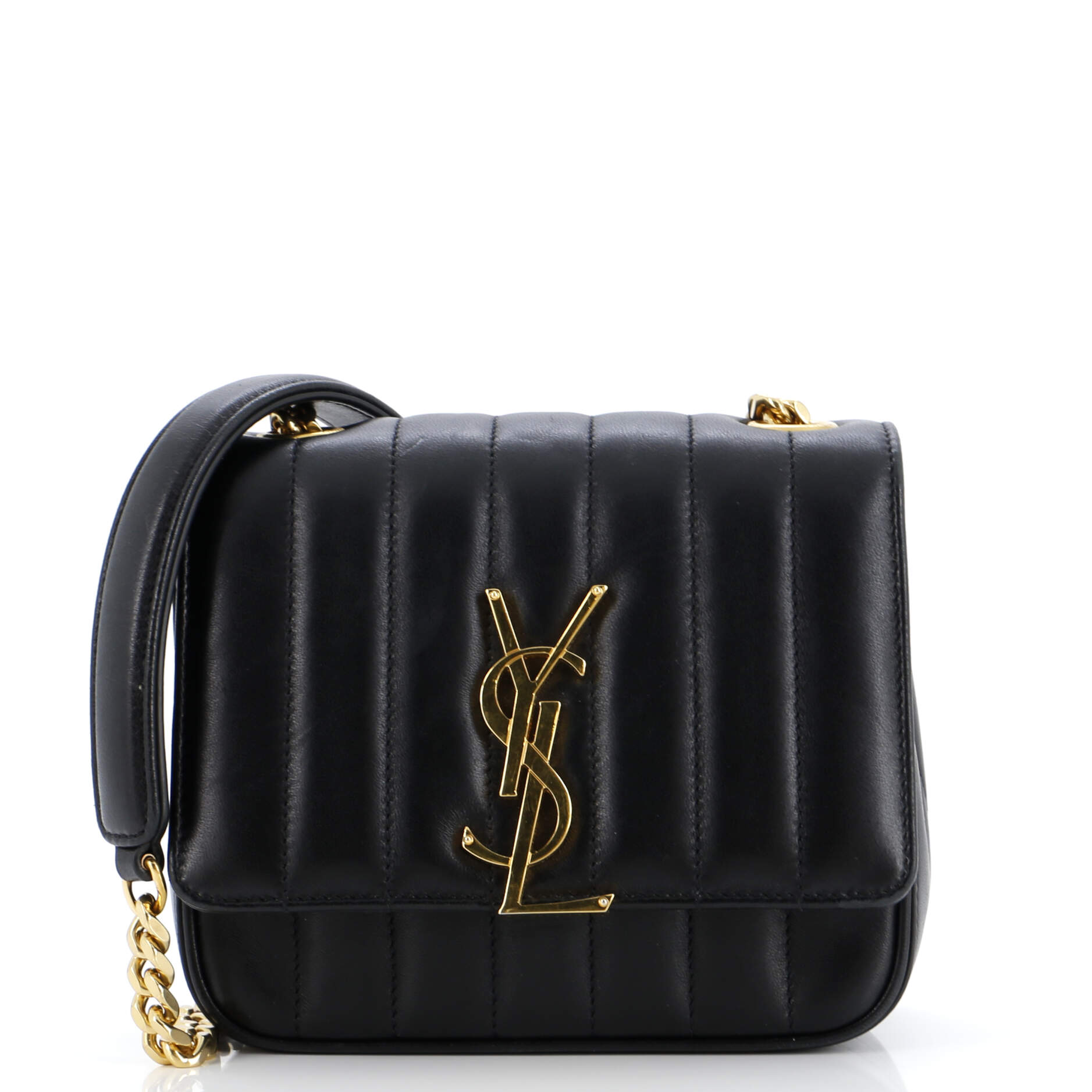 YSL Saint Laurent Luxury Trending Vicky Crossbody Bag Vertical Leather Quilted Small