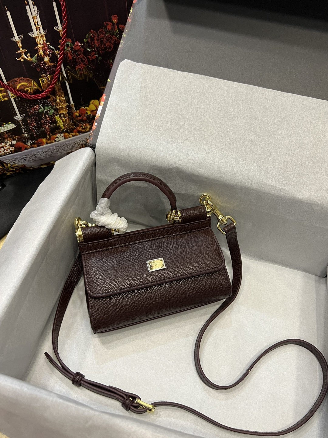 Sicily Dauphine Purple Top Quality7116A10018M073 Small Travel Bag
