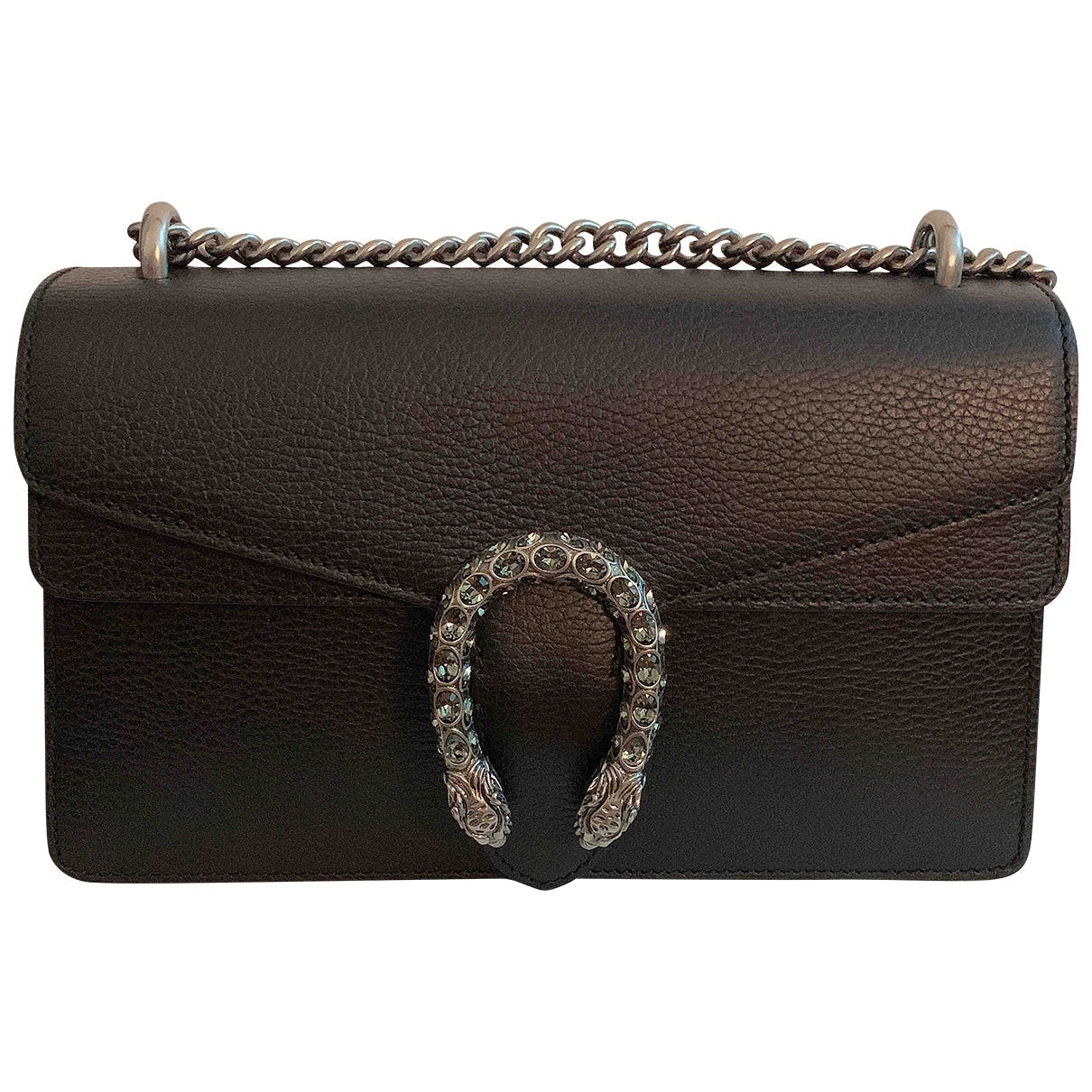 Gucci marmont black leather handbag