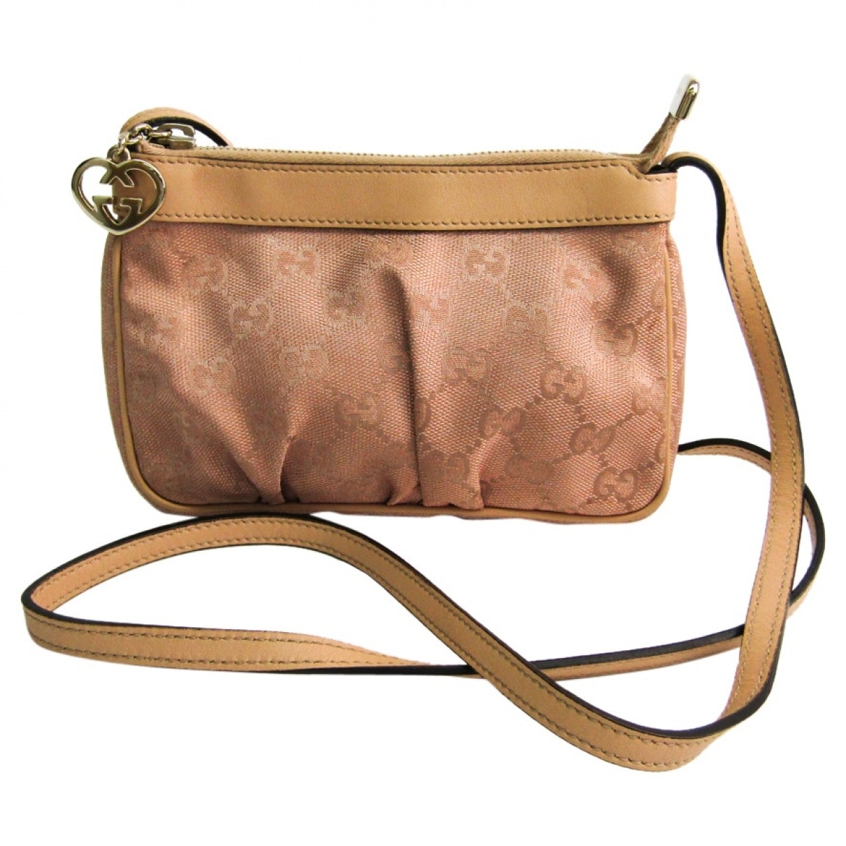 Gucci pink cloth handbag