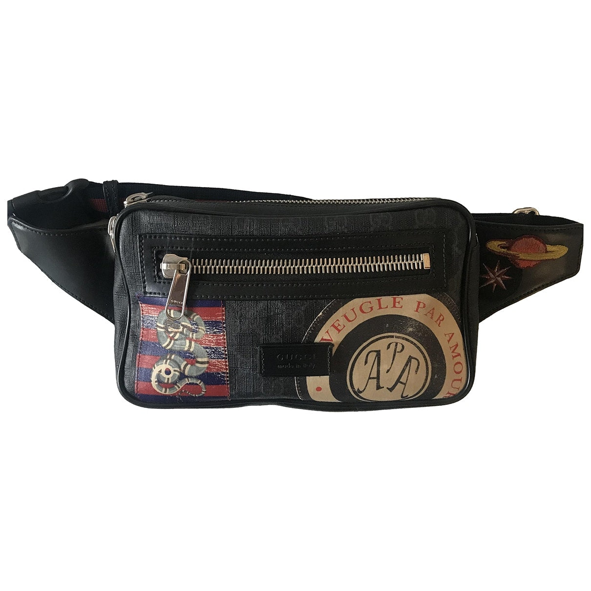 Gucci ecru cloth bag