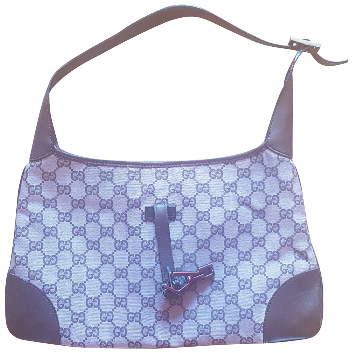 Gucci brown cloth handbag