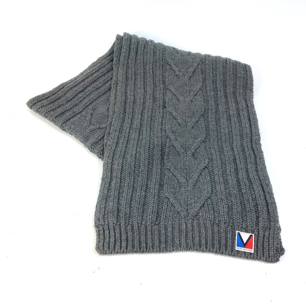Louis Vuitton Scarf M75369 Echarpe Climber V Wool Gray Apparel