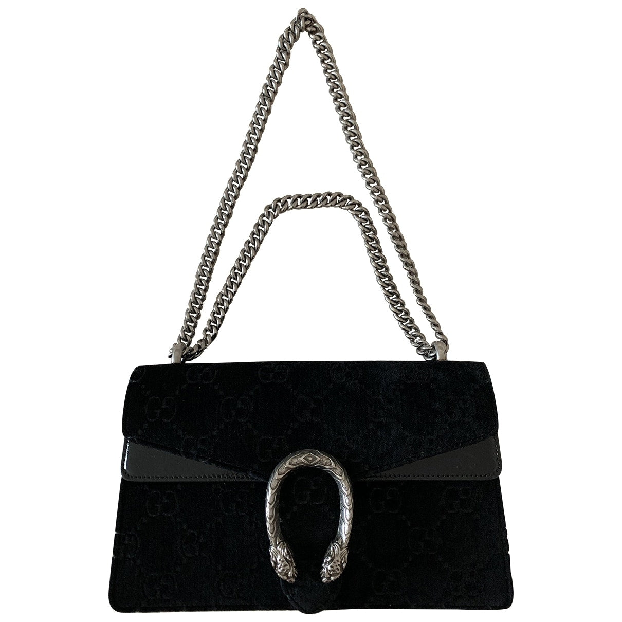 Gucci dionysus black suede handbag