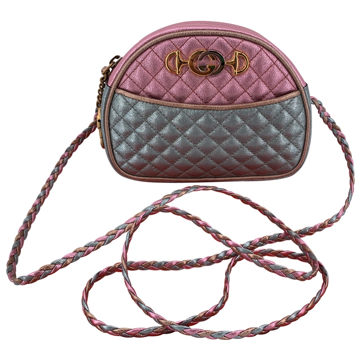 Gucci laminated leather handbag