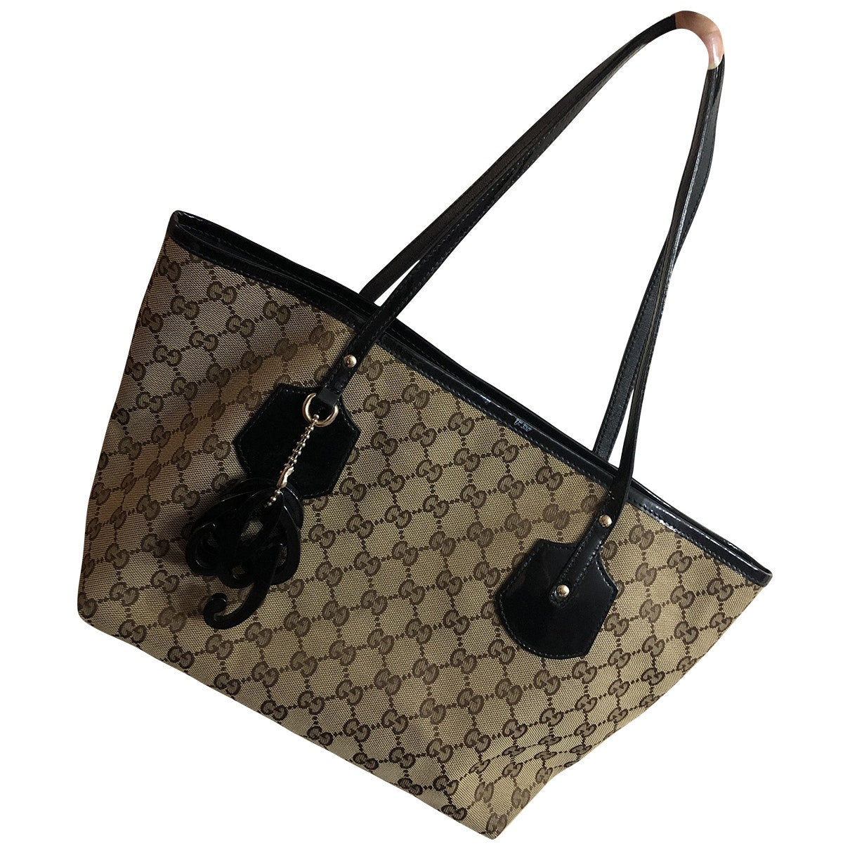 Gucci beige cloth handbag