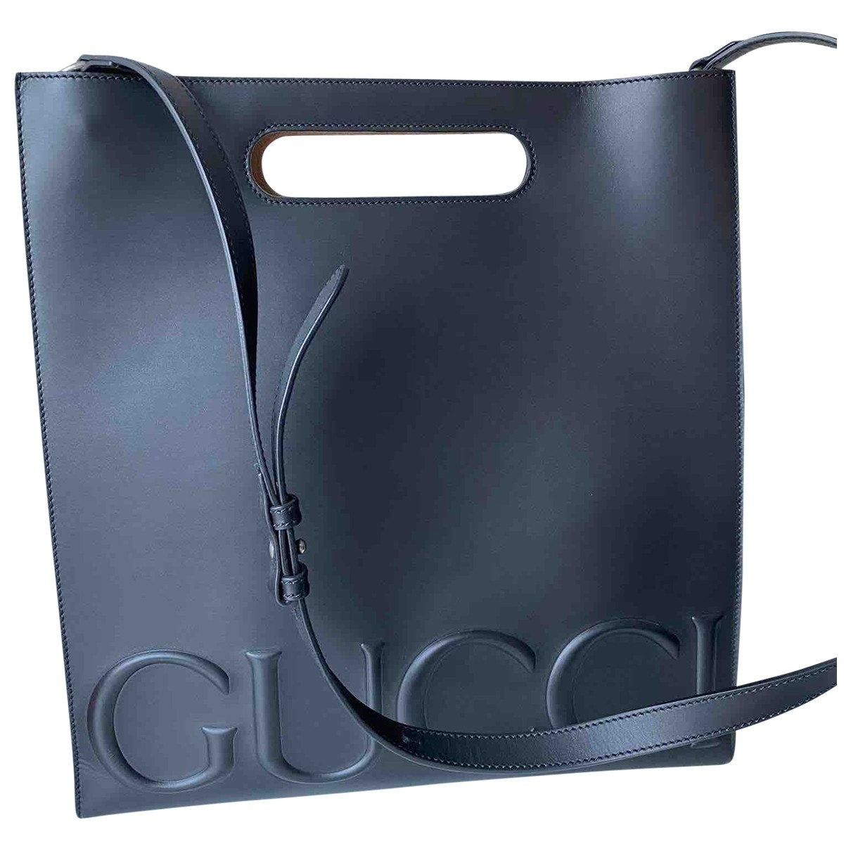 Gucci black leather handbag