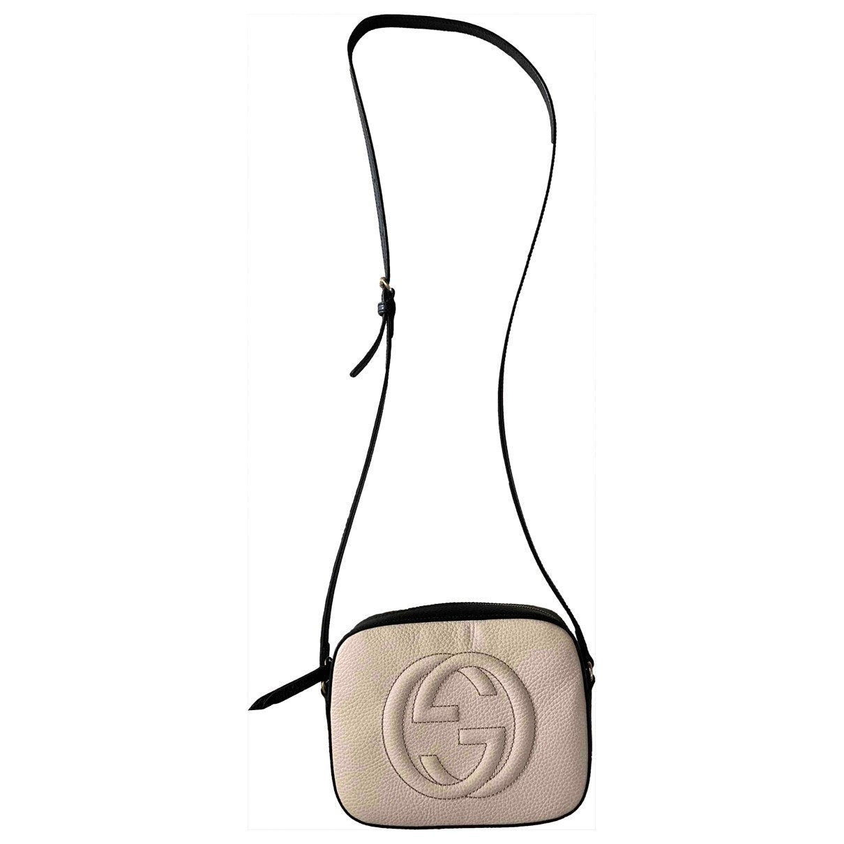 Gucci soho ecru leather handbag